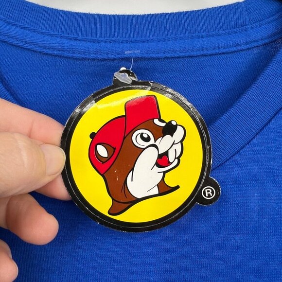 Buc-ee's Spring 2023 Texas 1982 Blue Short Sleeve T-Shirt Size medium NWT sticke - Picture 3 of 7